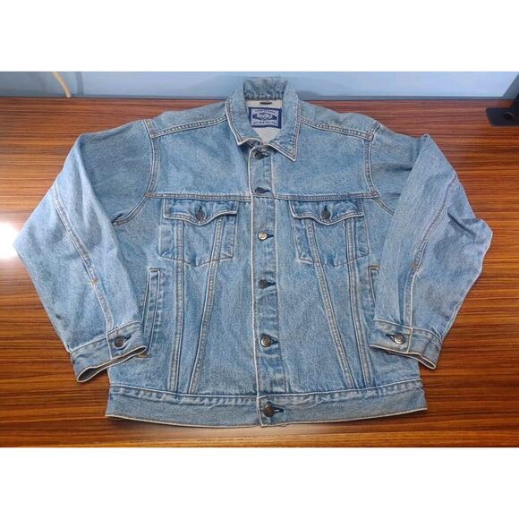 Vintage Hard Rock Cafe Jacket Mens Small Jean Denim Trucker Niagara Falls - Picture 6 of 9